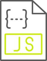 Js Line Two Color Icon vector