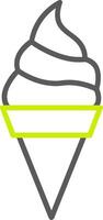 Ice Cream Line Two Color Icon vector