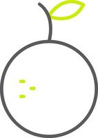 Orange Line Two Color Icon vector