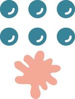 Paintballs Glyph Two Color Icon vector