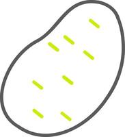 Potato Line Two Color Icon vector