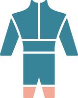 Wetsuit Glyph Two Color Icon vector