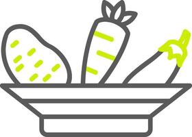 Vegetables Line Two Color Icon vector