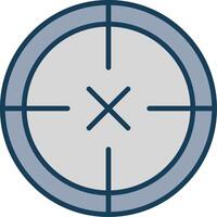 Scope Line Filled Grey Icon vector