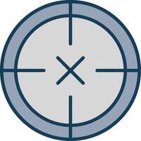 Scope Line Filled Grey Icon vector