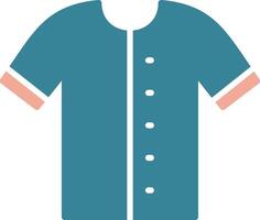 Shirt Glyph Two Color Icon vector