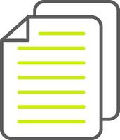 File Line Two Color Icon vector