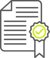 File Line Two Color Icon vector