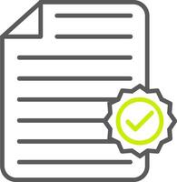 File Line Two Color Icon vector