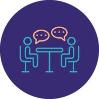 Tools Line Two Color Circle Icon vector