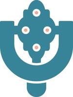 Door Knocker Glyph Two Color Icon vector