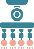 Lamp Glyph Two Color Icon vector