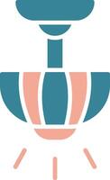 Lamp Glyph Two Color Icon vector