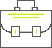 Briefcase Line Two Color Icon vector