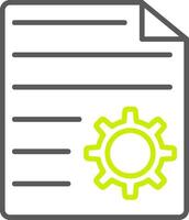 File Line Two Color Icon vector