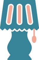 Lamp Glyph Two Color Icon vector