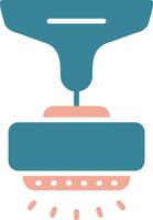 Lamp Glyph Two Color Icon vector