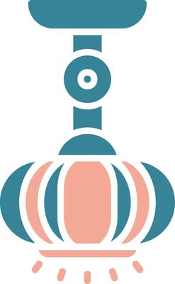 Lamp Glyph Two Color Icon