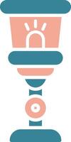 Lamp Glyph Two Color Icon vector