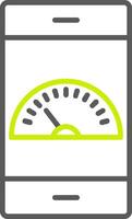 Dashboard Line Two Color Icon vector