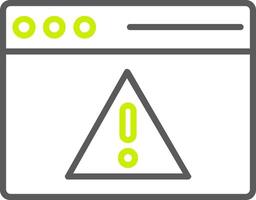 Access Denied Line Two Color Icon vector