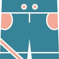 Shorts Glyph Two Color Icon vector