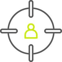Headshot Line Two Color Icon vector