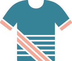 Shirt Glyph Two Color Icon vector