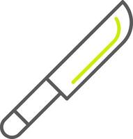 Knife Line Two Color Icon vector