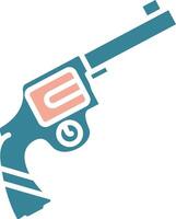 Gun Glyph Two Color Icon vector