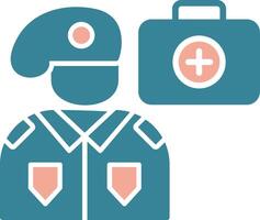 Medic Glyph Two Color Icon vector