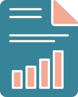 Document Glyph Two Color Icon vector
