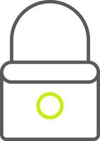 Lock Line Two Color Icon vector