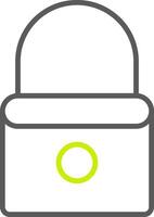 Lock Line Two Color Icon vector