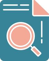 Document Glyph Two Color Icon vector