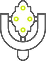 Door Knocker Line Two Color Icon vector