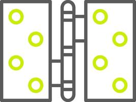 Hinge Line Two Color Icon vector