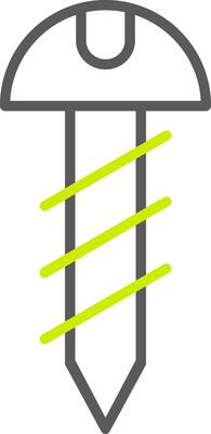 Screw Line Two Color Icon