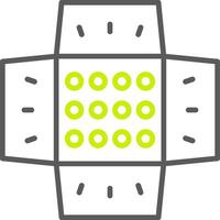 Spotlight Line Two Color Icon vector