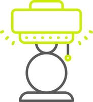 Lamp Line Two Color Icon vector