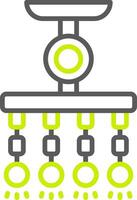 Lamp Line Two Color Icon vector