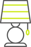 Lamp Line Two Color Icon vector