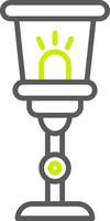 Lamp Line Two Color Icon vector
