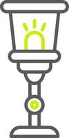 Lamp Line Two Color Icon vector