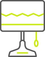 Lamp Line Two Color Icon vector