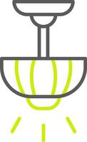 Lamp Line Two Color Icon vector