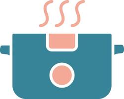 Boiling Glyph Two Color Icon vector