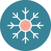 Frost Glyph Two Color Icon vector
