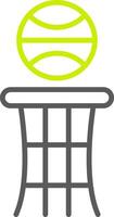 Basketball Line Two Color Icon vector