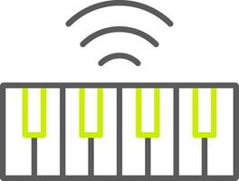 Keyboard Line Two Color Icon vector